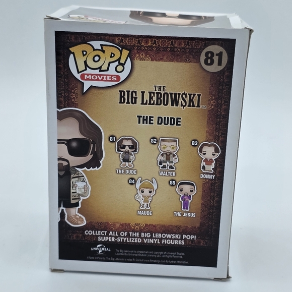 Funko POP! The Dude The Big Lebowski #81 Vinyl Figure - Picture 4 of 9